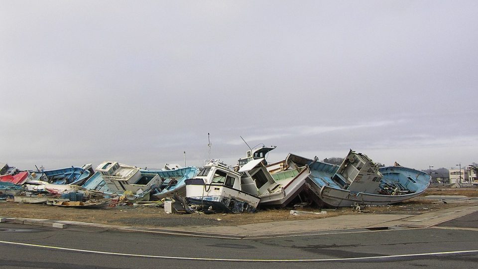 Z oblasti postižené zemětřesením a tsunami se na čas stala takřka mrtvá zóna