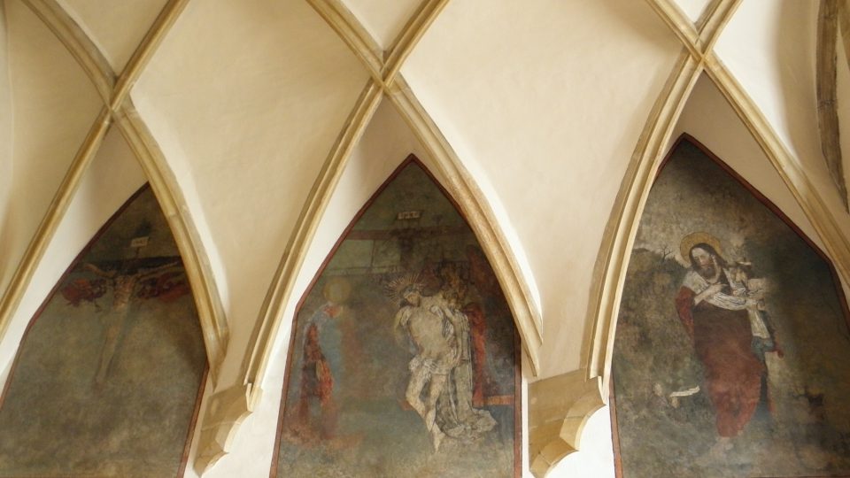 Olomoucká radnice - nástěnné fresky v kapli