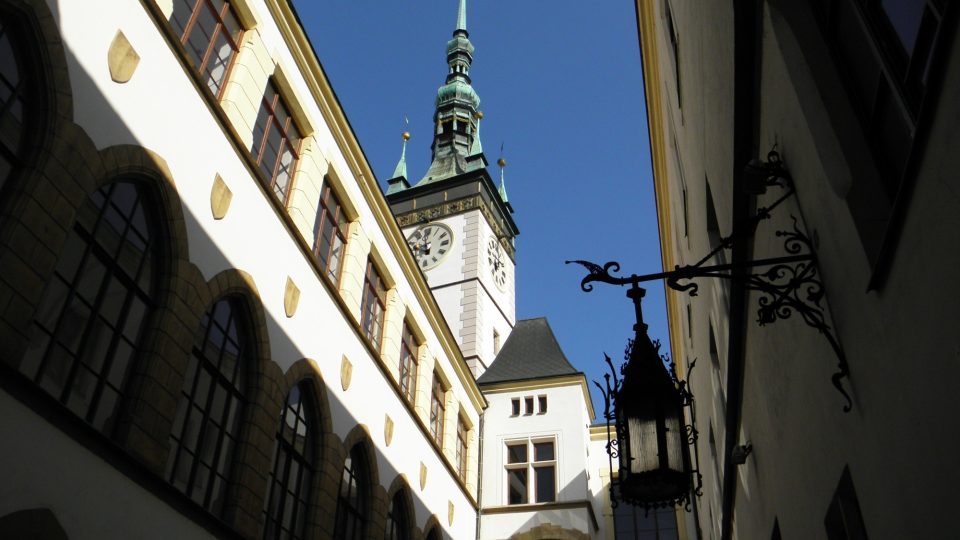 Olomoucká radnice - pohled z nádvoří radnice