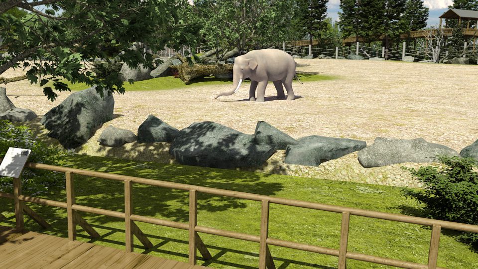 Pavilon slonů - vizualizace