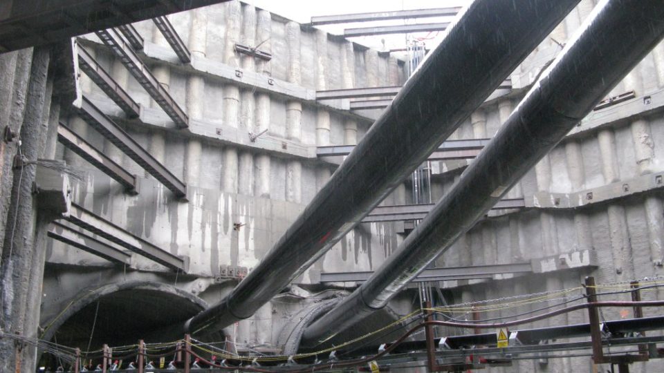 Ventilace tunelů při stavbě