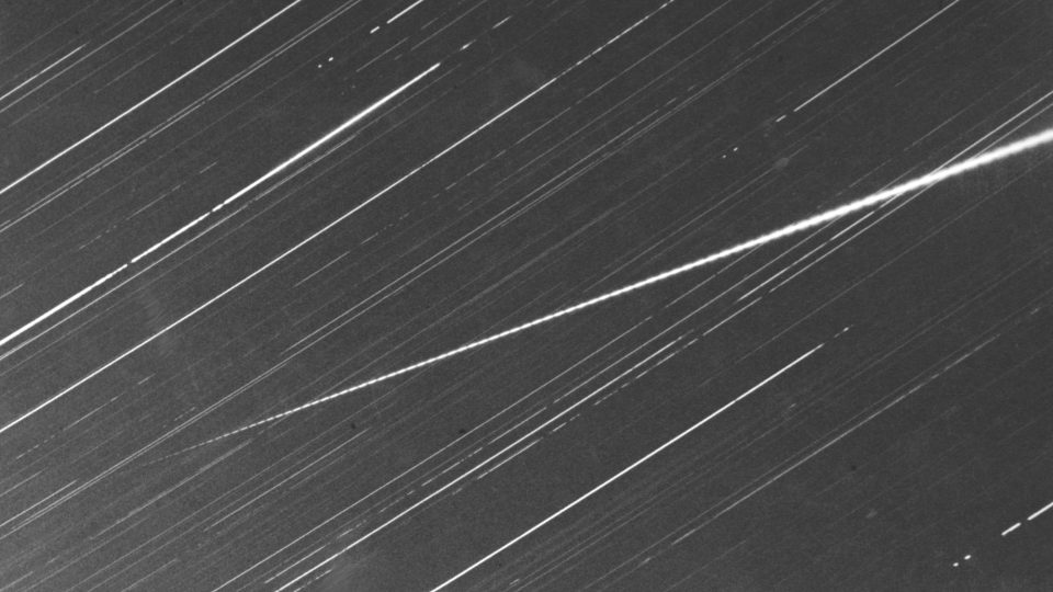 Bolid Příbram vyfotografovaný 7. dubna 1959 z Ondřejovské observatoře