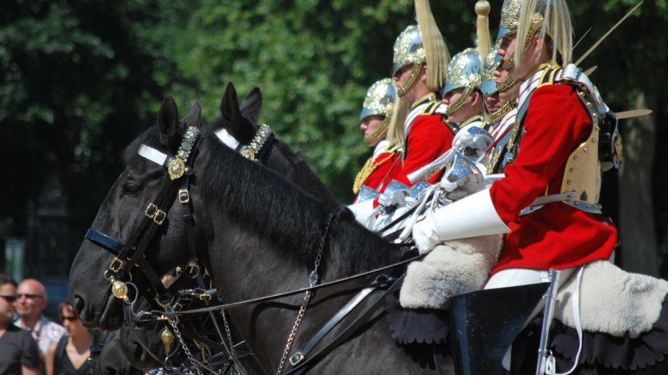 Londýn, královská jízdní garda