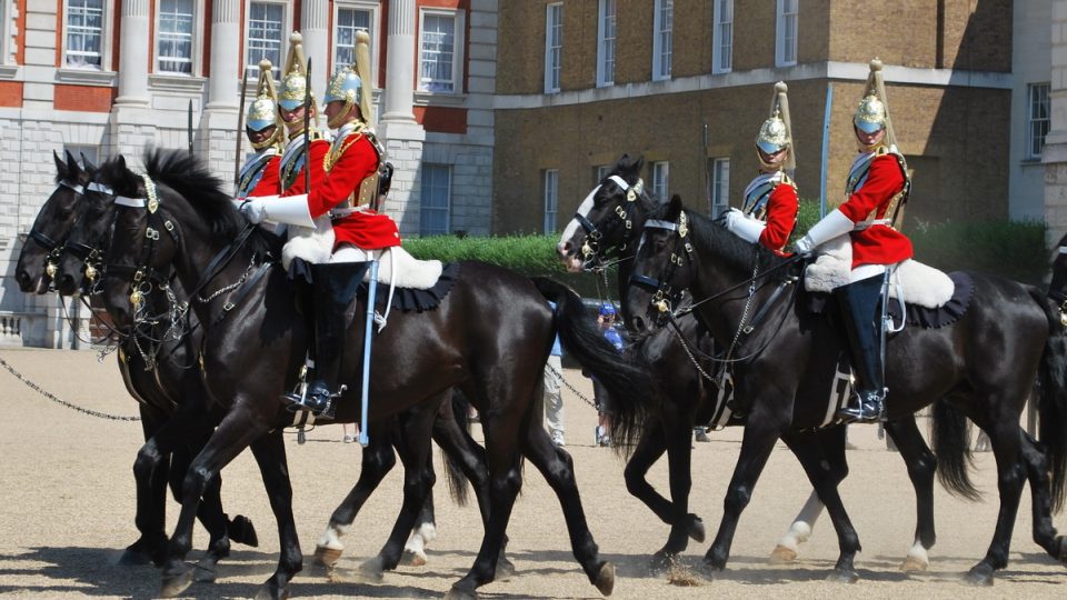 Londýn, královská jízdní garda