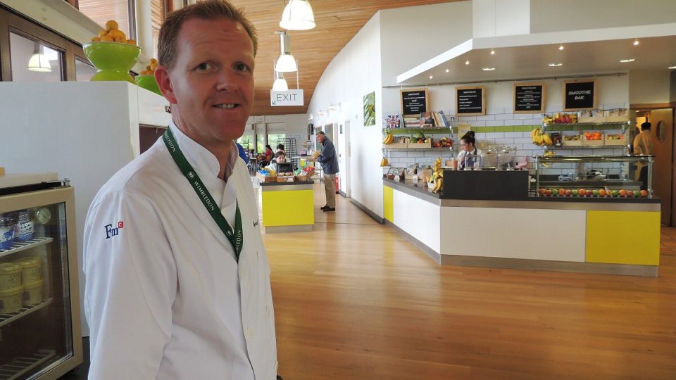 Šéf wimbledonského cateringu Gary Parsons