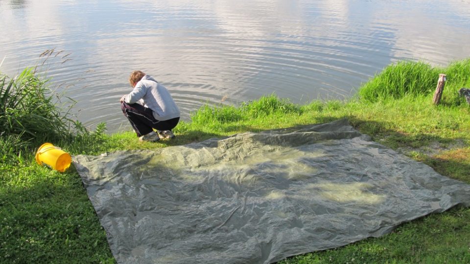 Plachta u rybníka byla připravena pro vyzu velkou