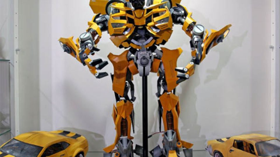 V muzeu můžete vidět také modely různých robotů a postav ze sci-fi filmů