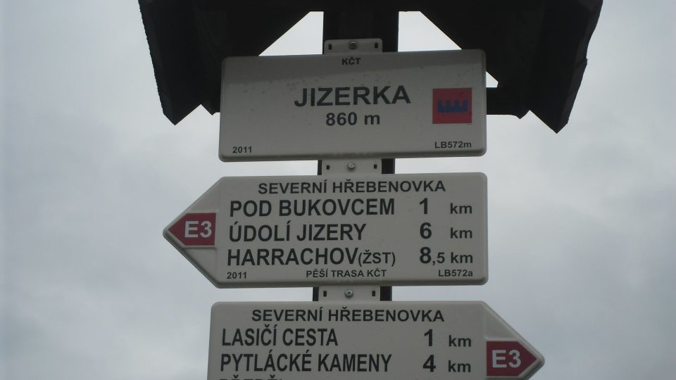 Osada Jizerka - turistický rozcestník