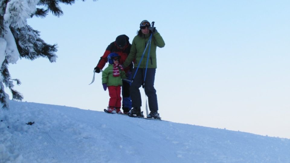 První krůčky na lyžích