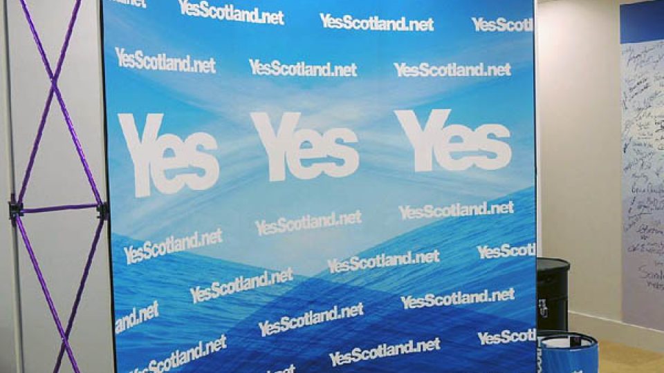 Yes Scotland propaguje pozitivní stránky, které by přinesla nezávislost Skotska