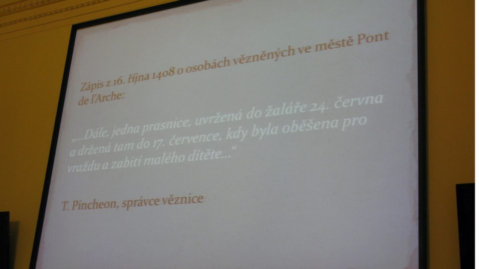 Z prezentace JUDr. Hany Müllerové, Ph.D. během Týdne ve vědě a technice AV ČR