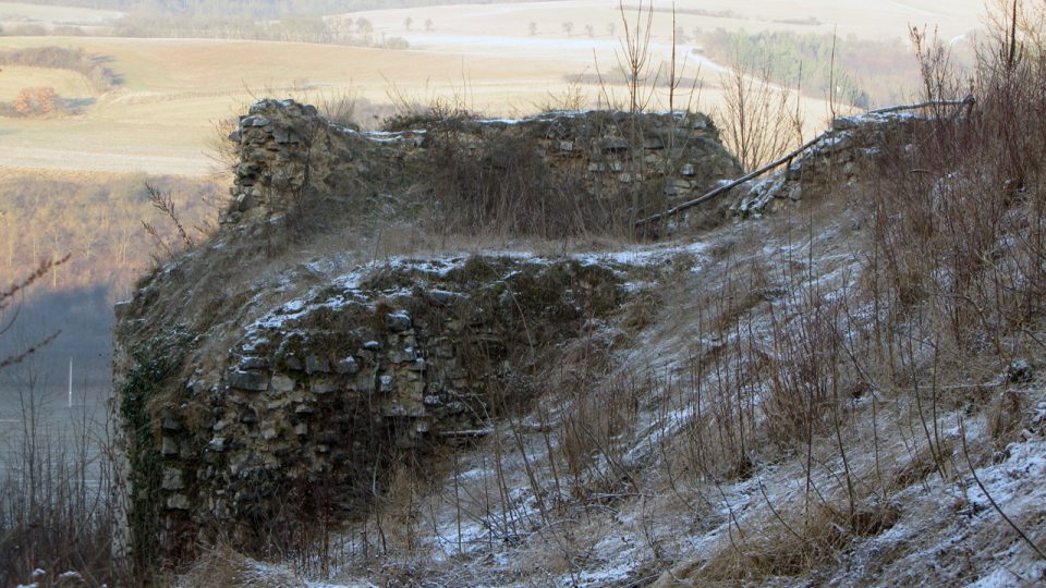 Výběr z fotografií zříceniny hradu Tetín v prosinci 2008