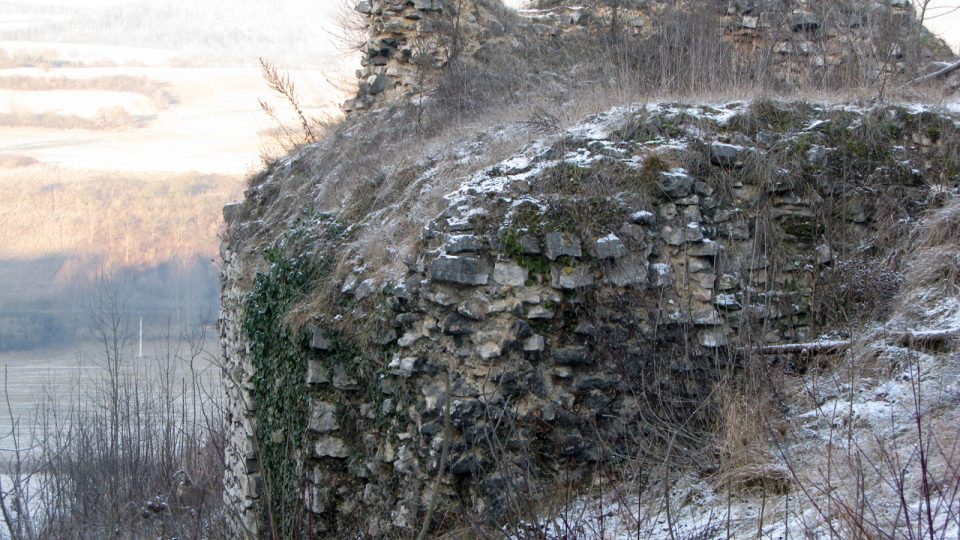 Výběr z fotografií zříceniny hradu Tetín v prosinci 2008