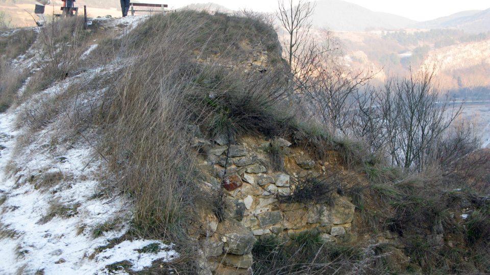 Výběr z fotografií zříceniny hradu Tetín v prosinci 2008