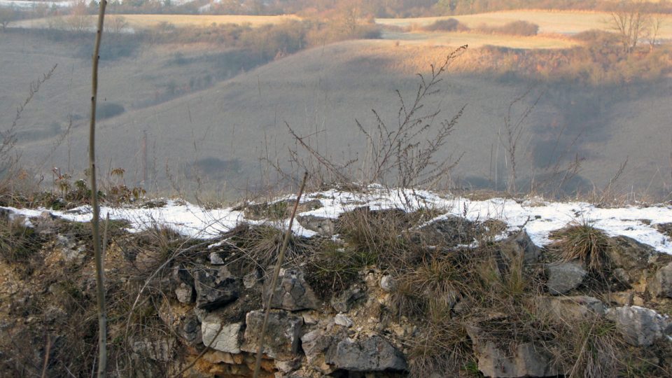 Výběr z fotografií zříceniny hradu Tetín v prosinci 2008