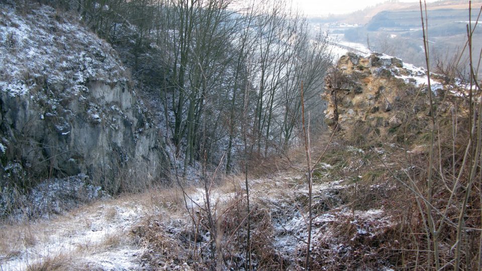 Výběr z fotografií zříceniny hradu Tetín v prosinci 2008