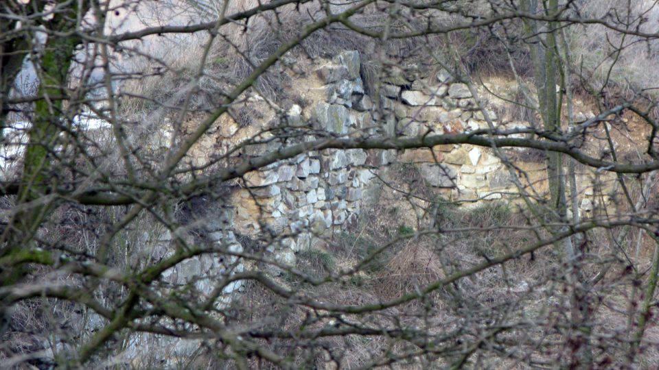 Výběr z fotografií zříceniny hradu Tetín v prosinci 2008