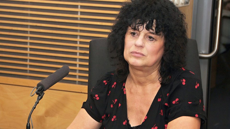 Renata Balcarová u mikrofonu Českého rozhlasu