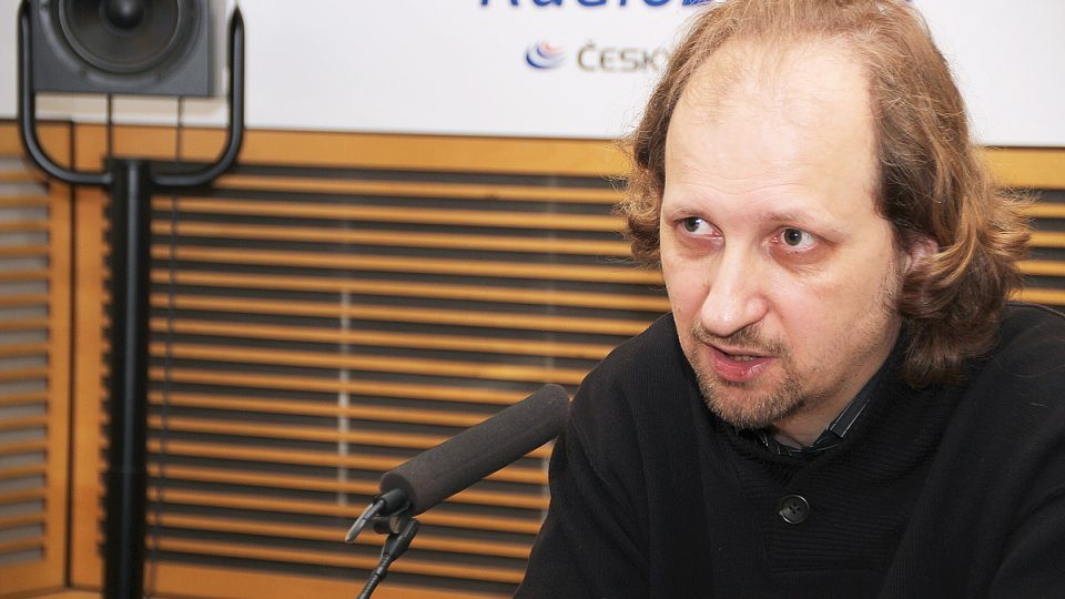 David Slížek u mikrofonu Českého rozhlasu