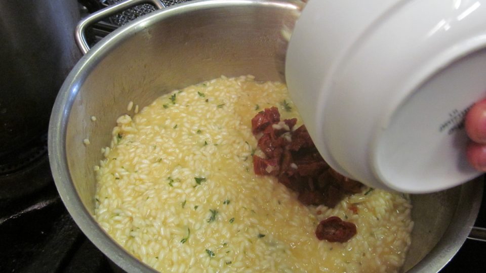 Italská kuchyně - lososový krém a rizoto s parmazánem (příprava a postup)