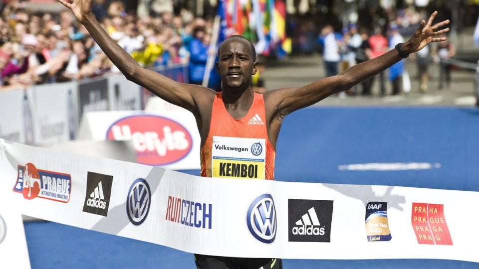 Vítěz pražského maratonu Nicholas Kemboi