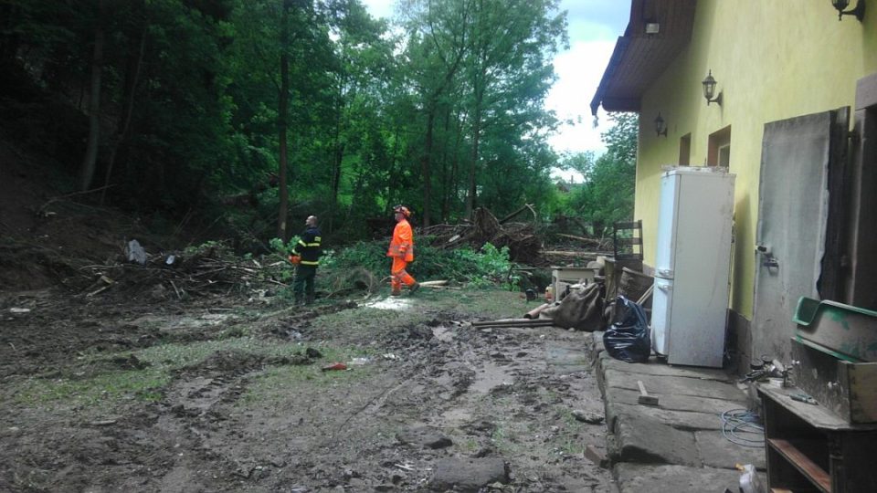 Rudník na Trutnovsku - úklid po povodni