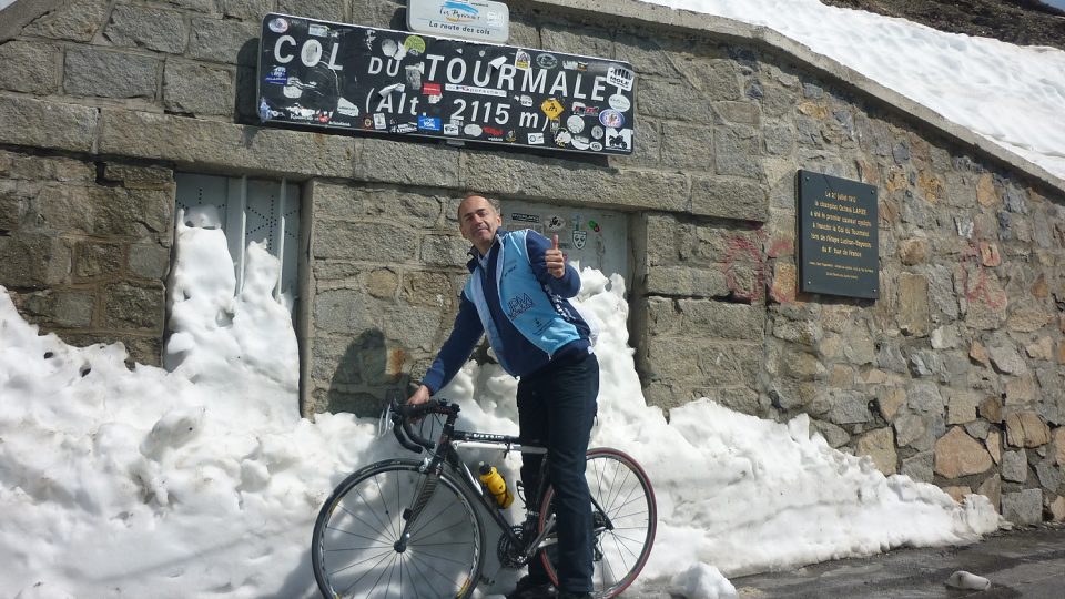 Jan Šmíd vyjel na Col du Tourmalet. I když, jak sám přiznává, ne na kole