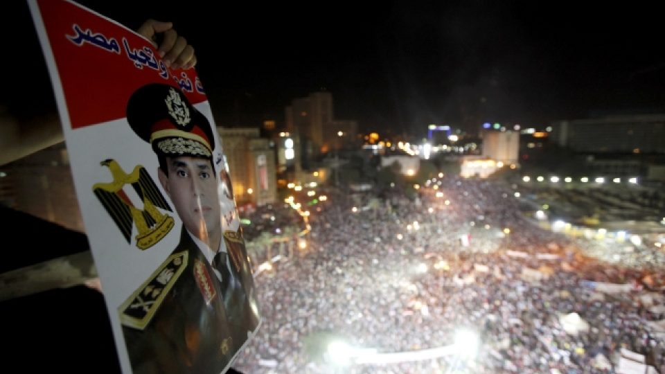 Demonstrace na káhirském náměstí Tahrír