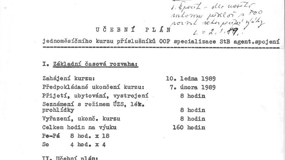 Dokumenty z Archivu bezpečnostních složek k výcviku Palestinců v komunistickém Československu