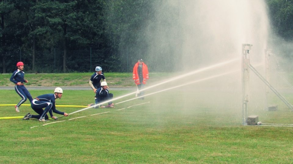 Soutěž hasičů v požárním útoku v Havlíčkově Brodě