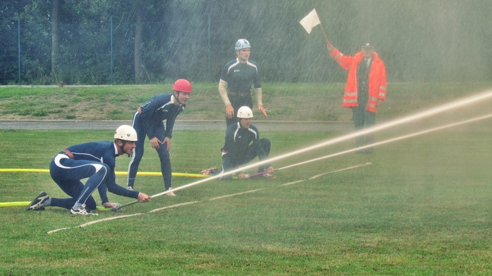 Soutěž hasičů v požárním útoku v Havlíčkově Brodě