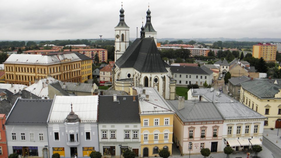 Pohled na kostel Nanebevzetí Panny Marie