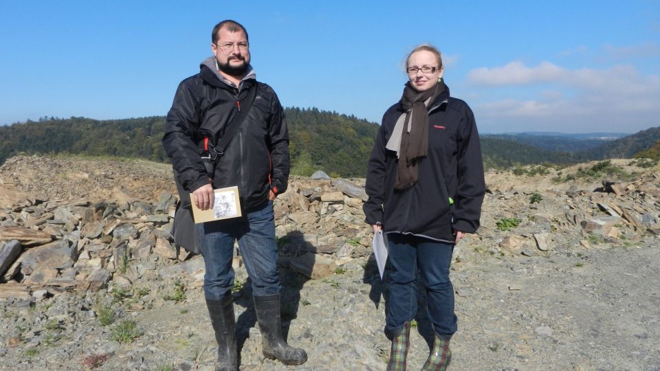 Vendula a Jakub Vránovi z Archeologického centra OLomouc na Tepenci.JPG