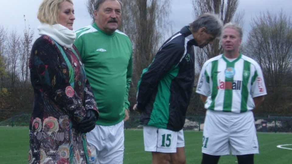 Iveta Žižková (ředitelka Sport Česká Lípa) a Antonín Panenka
