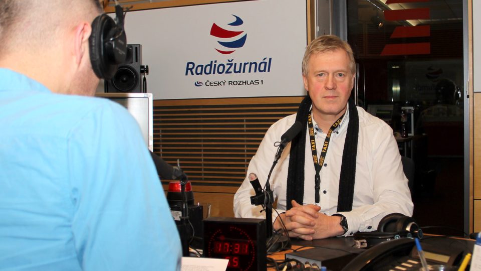 Jiří Kvasnička, jednatel AAA Radiotaxi, odpovídal na otázky Martina Veselovského