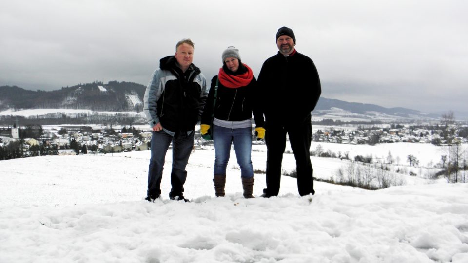 Aleš Spurný, Petra Ševců a farář Milan Palkovič Aleš Spurný, Petra Ševců a farář Milan Palkovič