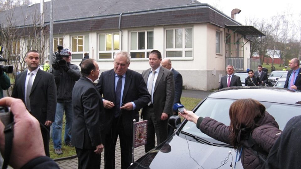 Návštěva prezidenta Miloše Zemana na gymnáziu v Ostrově nad Ohří