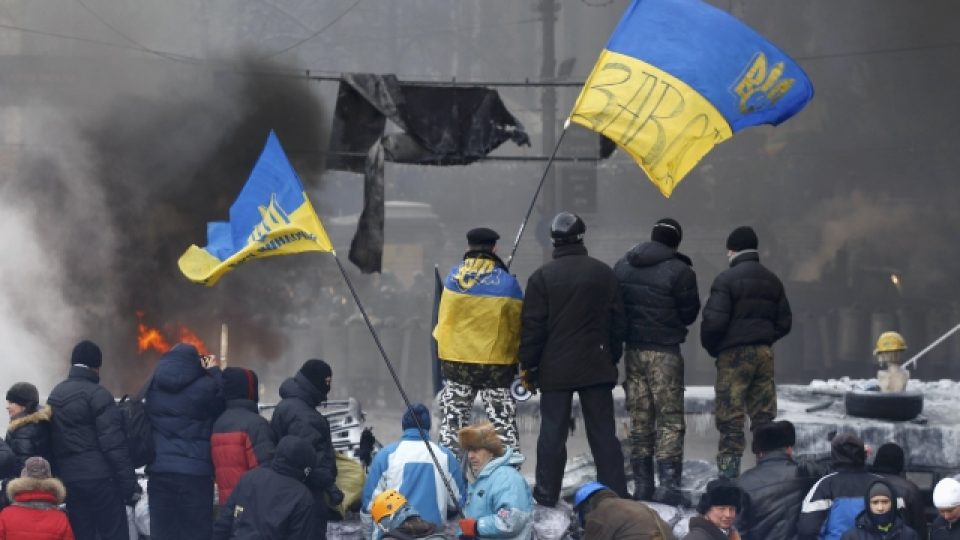 Na Ukrajině pokračují protivládní protesty