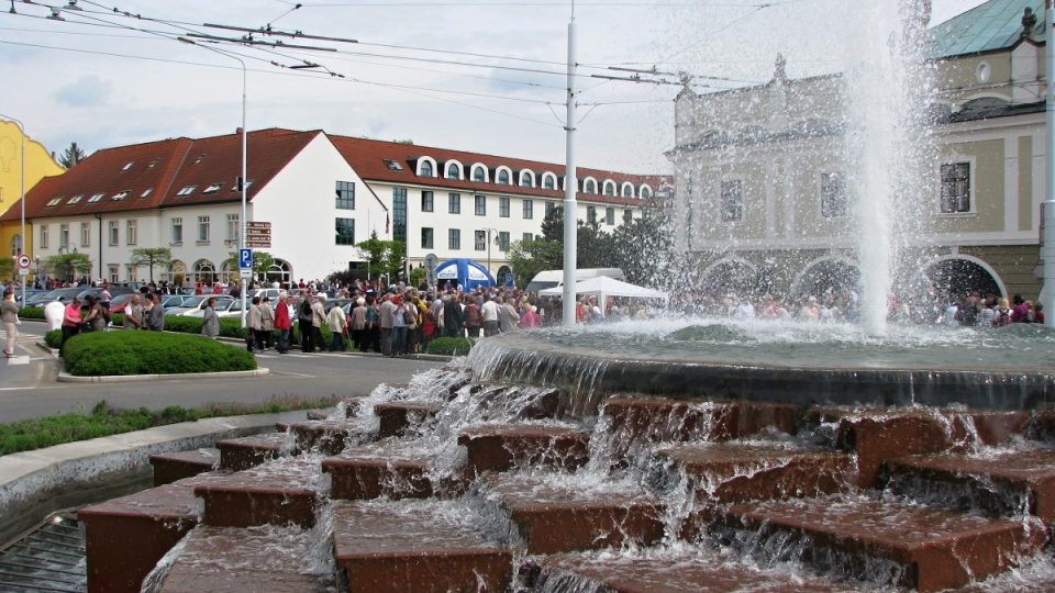 Centrální fontána Masarykova náměstí