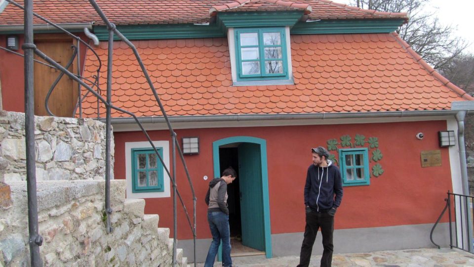 Zahradní domek v Českém Krumlově, ve kterém tvořil Egon Schiele