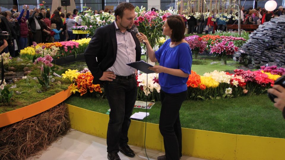 Moderátorka Dita Vojnarová v rozhovoru s ministrem zemědělství Marianem Jurečkou
