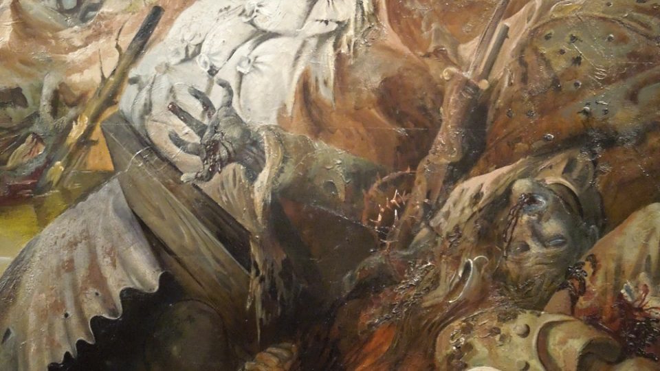 Za druhé světové války byl Dixův triptych válka na seznamu zavrženého umění