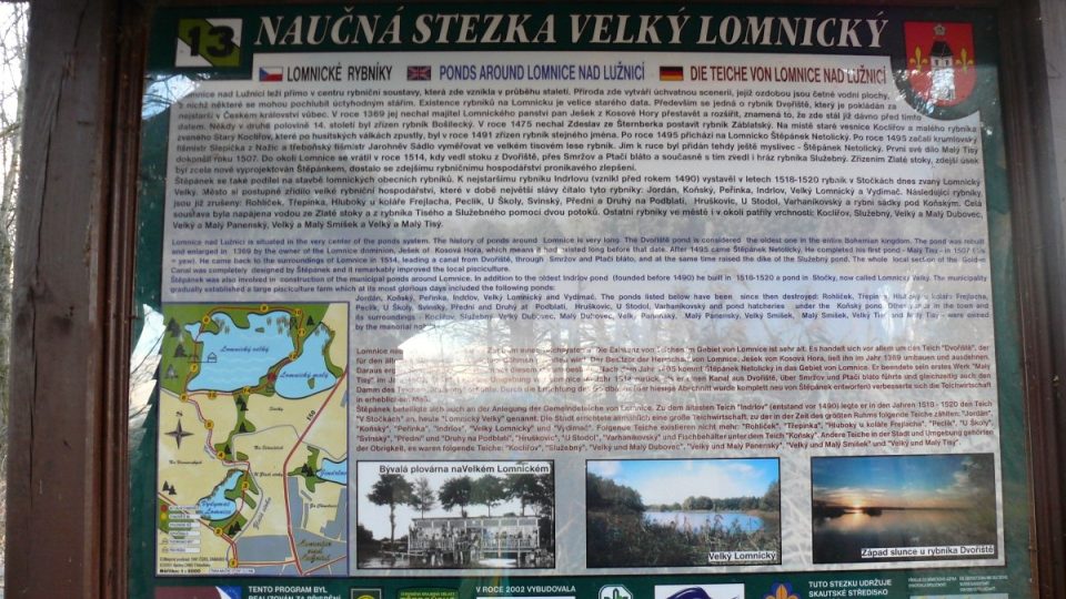 Naučná stezka Velký Lomnický - infotabule