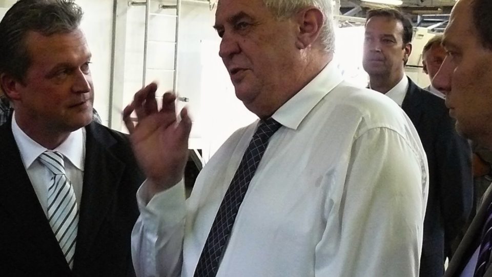 Miloš Zeman v Crystalexu