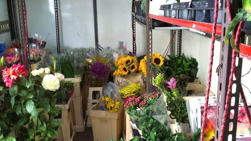 Dodávka s květinami Dodávka s květinami