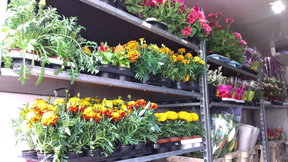 Dodávka s květinami Dodávka s květinami