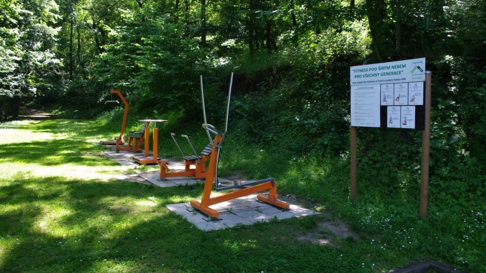 V lázeňském parku je k dispozici i fitness pro všechny