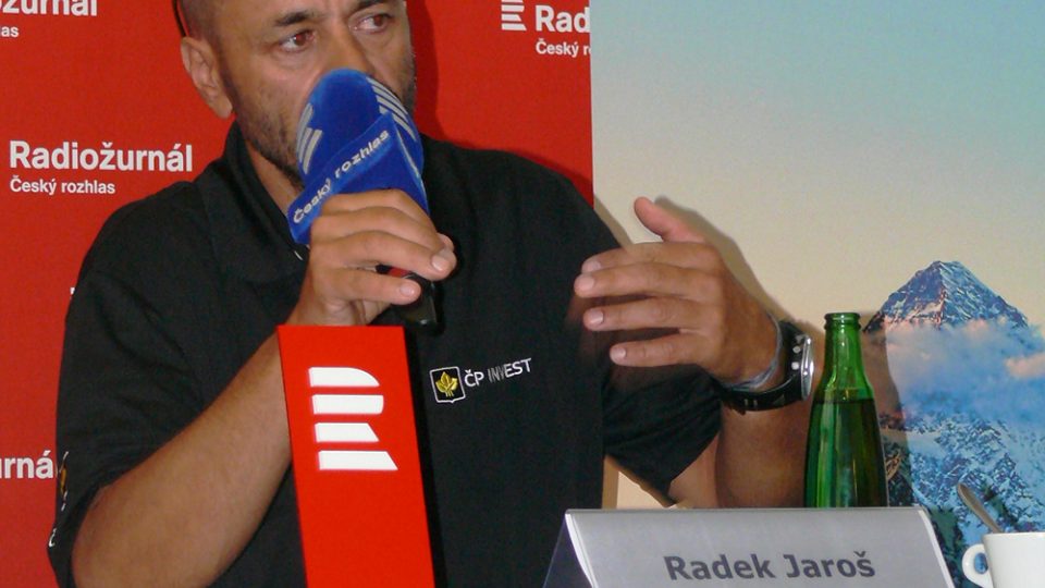 Horolezec Radek Jaroš se chopil mikrofonu