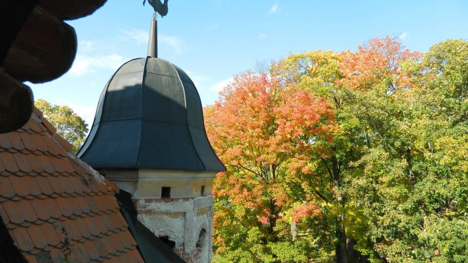 Pohled z věže zámku Poběžovice u Domažlic