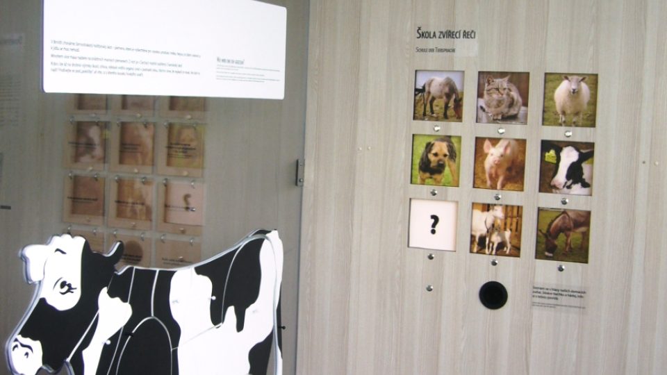 Část interaktivní expozice ekocentra v Brništi
